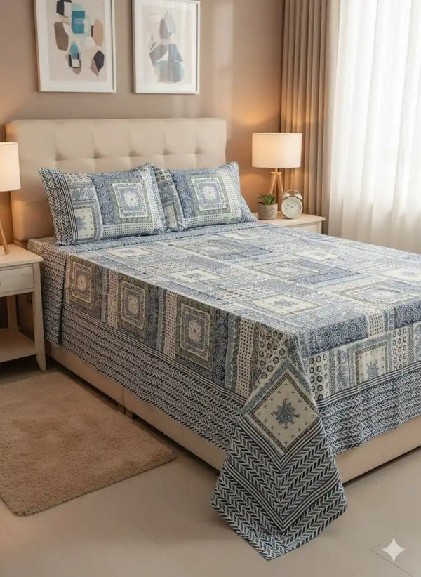 SINGLE BEDSHEETS WITH 2 PILLOW COVERS