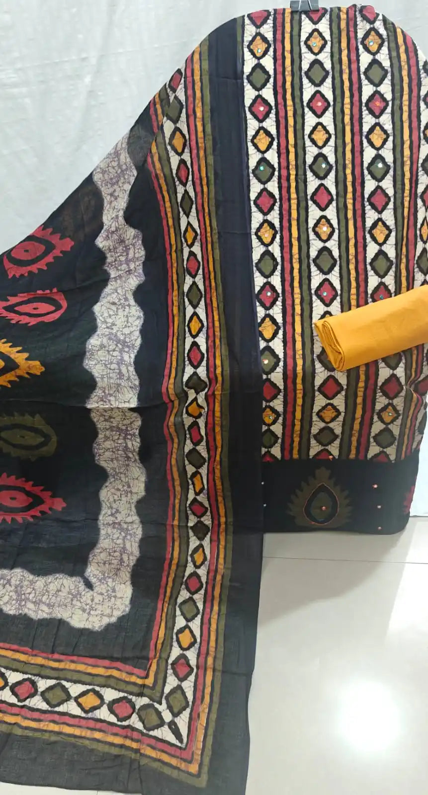 ASC Premium Cotton Wax Batik Unstitched Suit