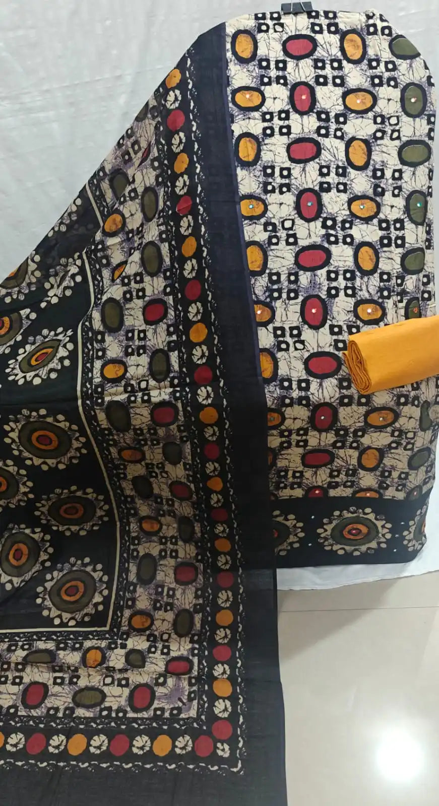 ASC Unstitched Wax Batik Handloom Suit Material
