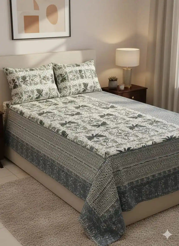 SINGLE BEDSHEETS WITH 2 PILLOW COVERS
