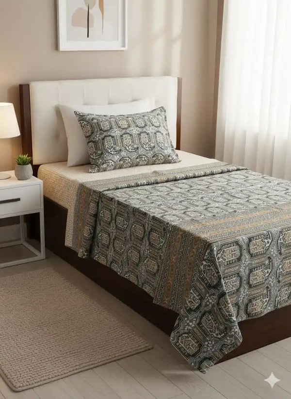 SINGLE BEDSHEETS WITH 2 PILLOW COVERS