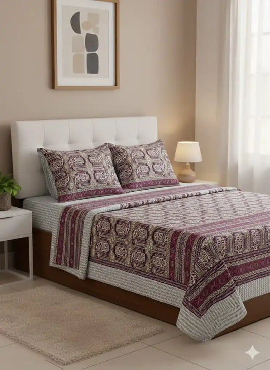 SINGLE BEDSHEETS WITH 2 PILLOW COVERS
