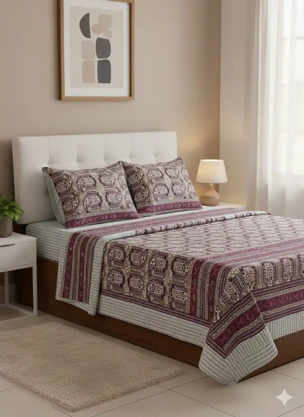 SINGLE BEDSHEETS WITH 2 PILLOW COVERS