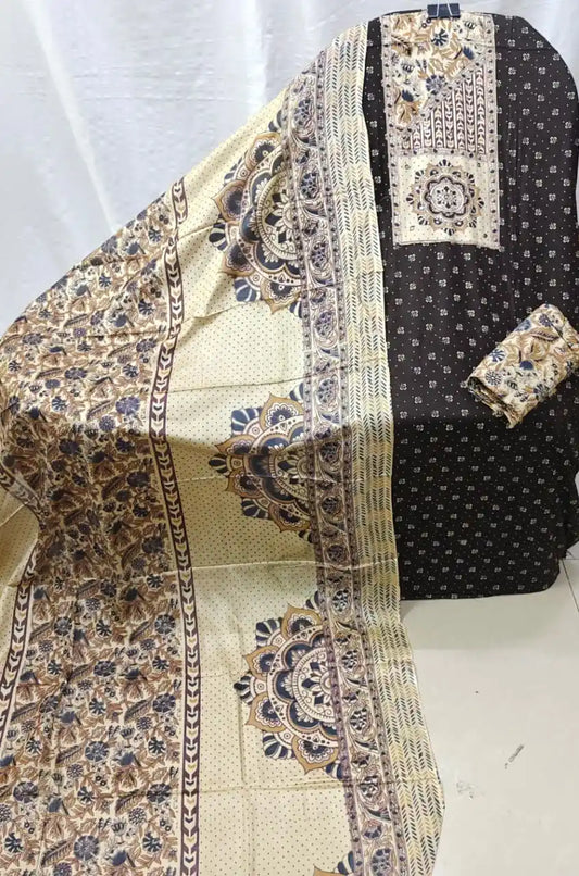 Soft Rayon Ajrakh Printed Dress Material By ASC