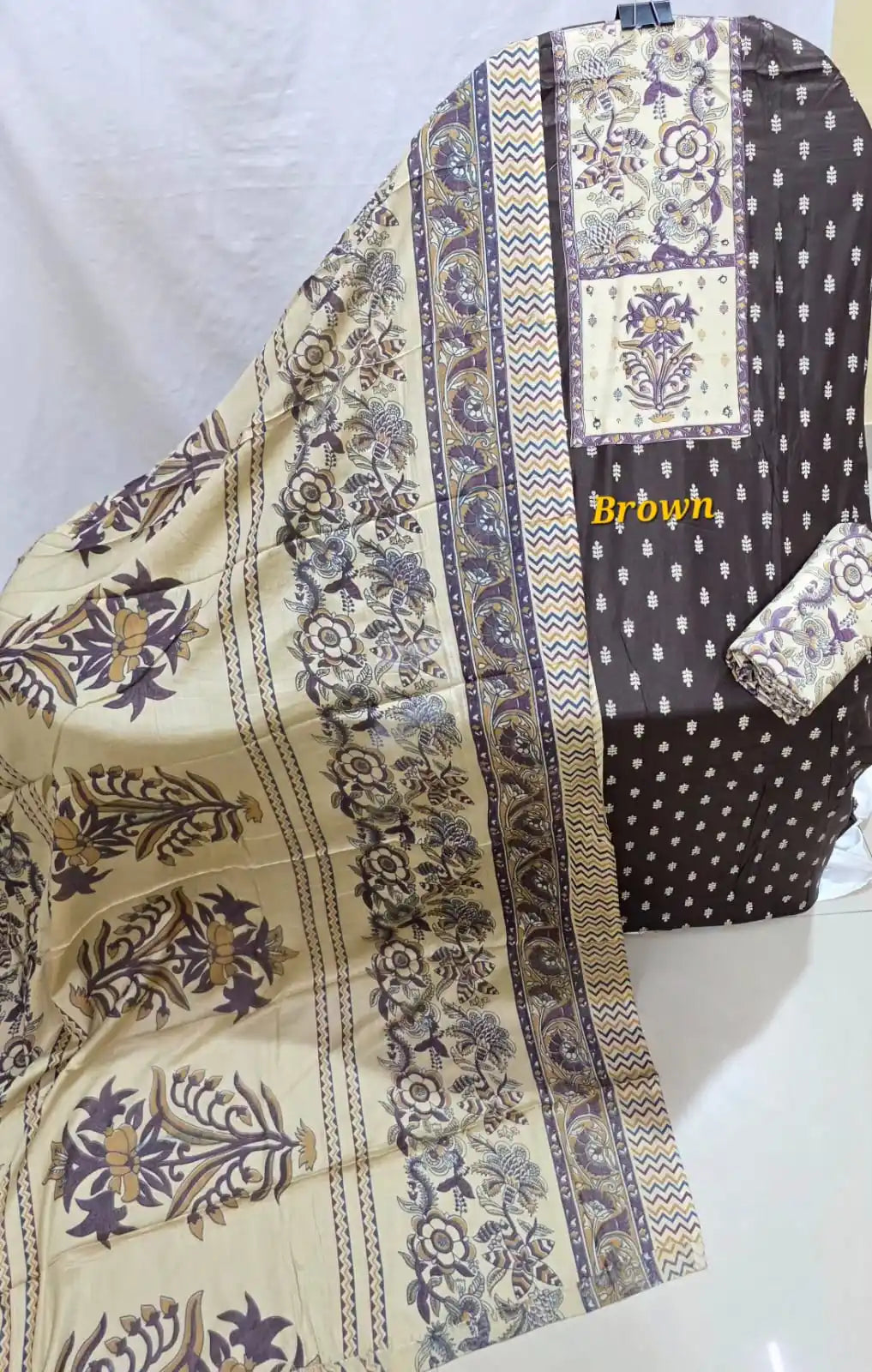Ethnic Ajrakh Rayon Unstitched Dress Material By ASC