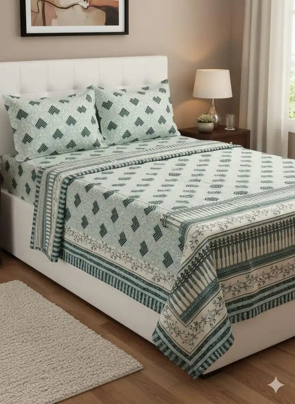 SINGLE BEDSHEETS WITH 2 PILLOW COVERS