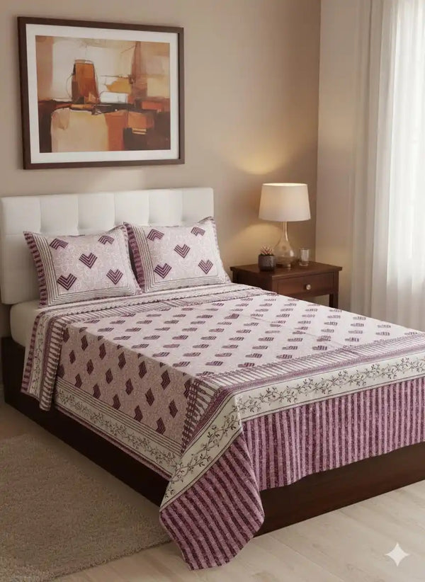 SINGLE BEDSHEETS WITH 2 PILLOW COVERS