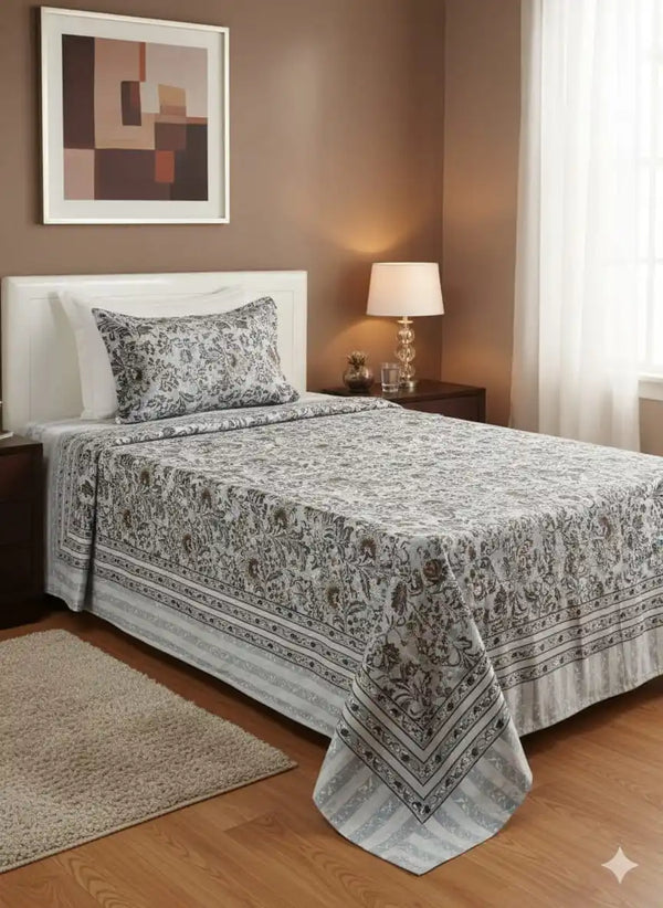 SINGLE BEDSHEETS WITH 2 PILLOW COVERS