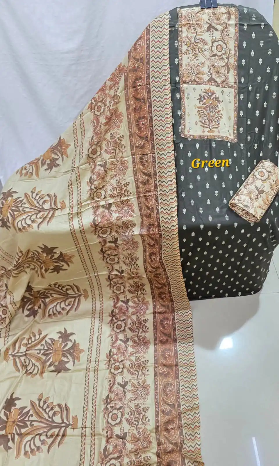 Tabla Rayon Ajrakh Unstitched Dress Material By ASC