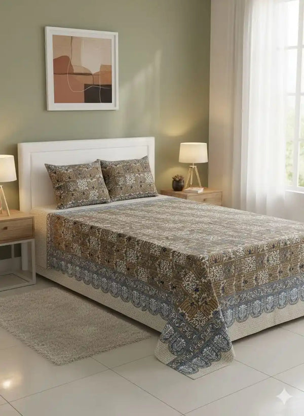 SINGLE BEDSHEETS WITH 2 PILLOW COVERS
