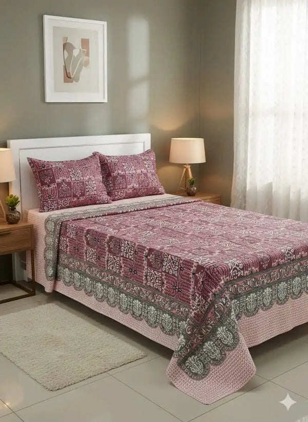 SINGLE BEDSHEETS WITH 2 PILLOW COVERS
