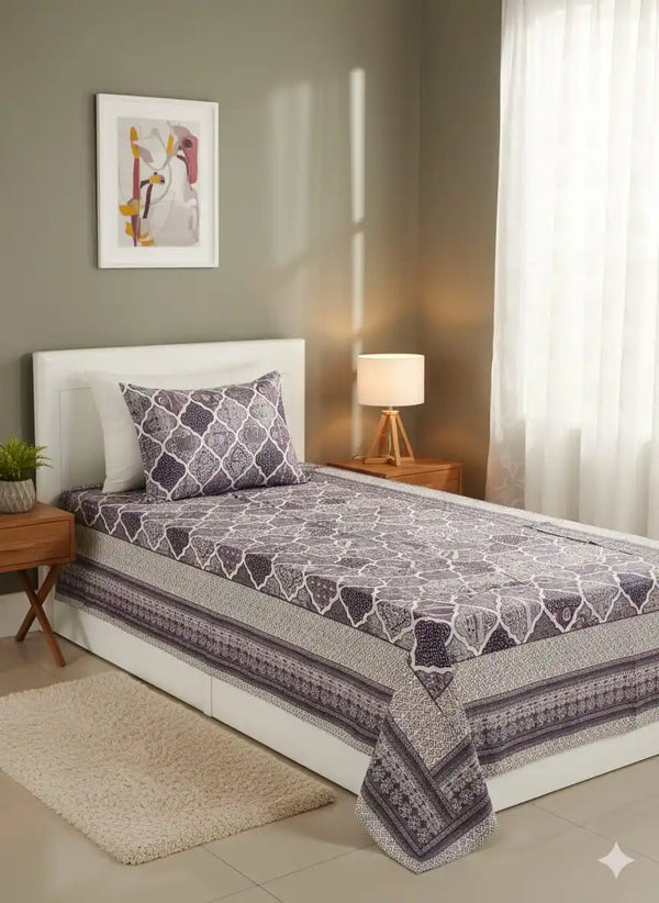 SINGLE BEDSHEETS WITH 2 PILLOW COVERS