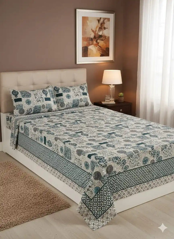 SINGLE BEDSHEETS WITH 2 PILLOW COVERS