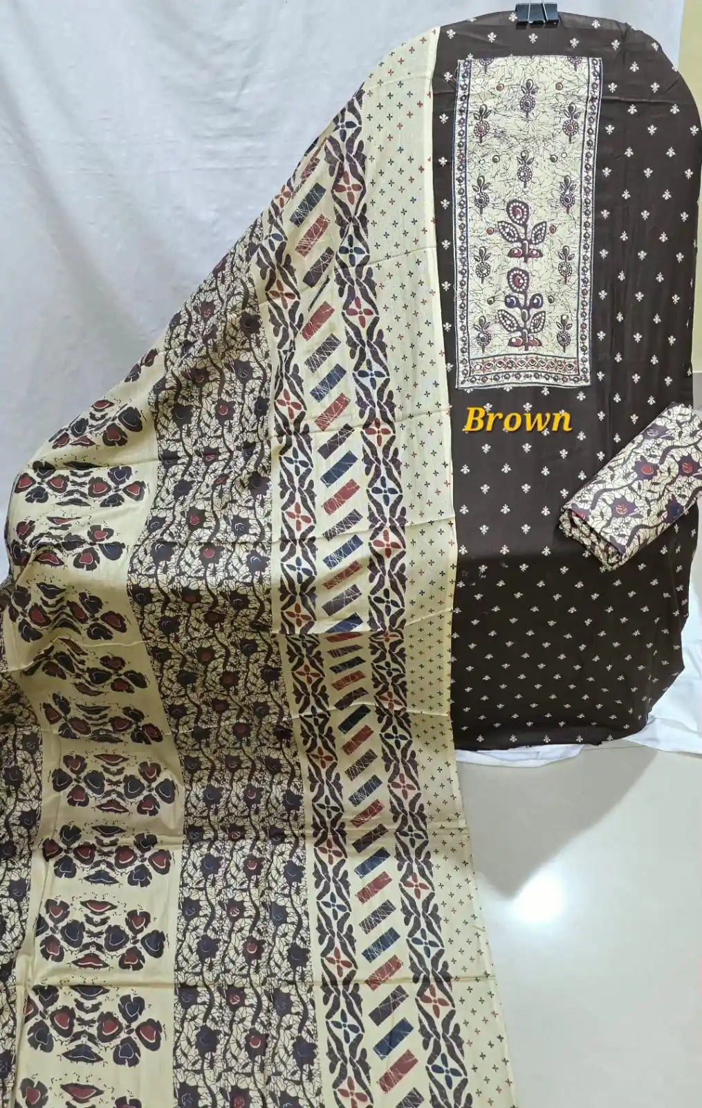 Tabla Rayon Ajrakh Unstitched Dress Material By ASC