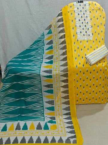 Cotton Unstitched Dress Material By ASC
