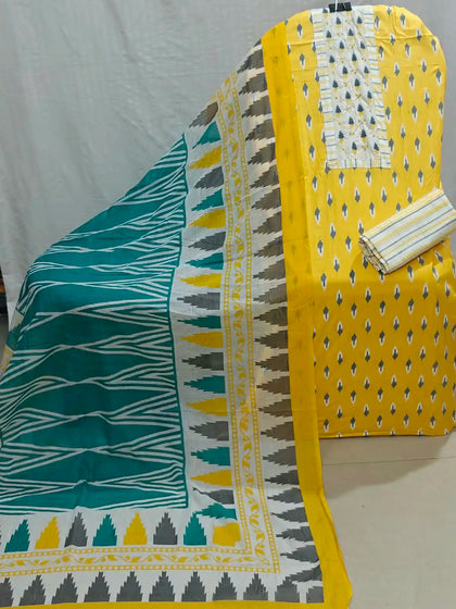 Cotton Unstitched Dress Material By ASC