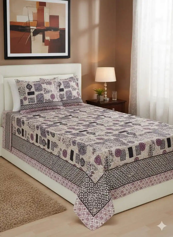 SINGLE BEDSHEETS WITH 2 PILLOW COVERS