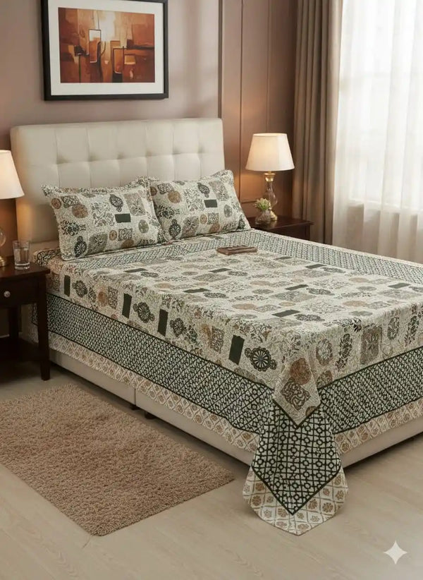 SINGLE BEDSHEETS WITH 2 PILLOW COVERS