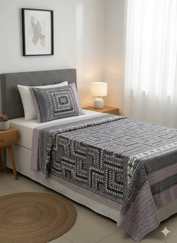 SINGLE BEDSHEETS WITH 2 PILLOW COVERS