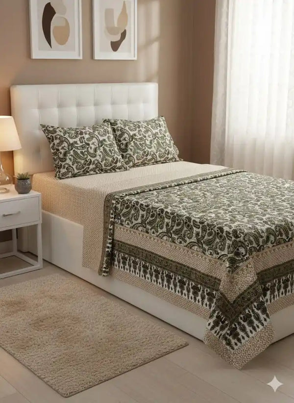 SINGLE BEDSHEETS WITH 2 PILLOW COVERS