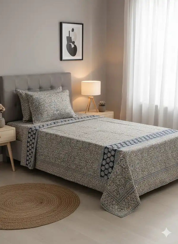 SINGLE BEDSHEETS WITH 2 PILLOW COVERS