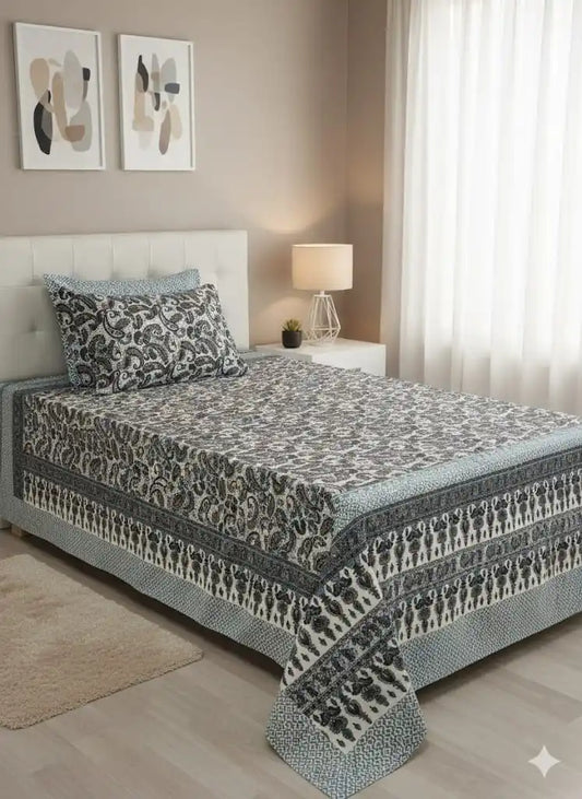 SINGLE BEDSHEETS WITH 2 PILLOW COVERS