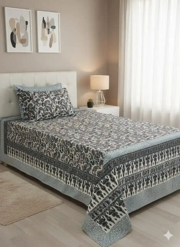 SINGLE BEDSHEETS WITH 2 PILLOW COVERS