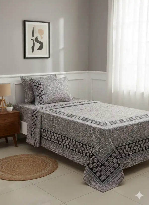 SINGLE BEDSHEETS WITH 2 PILLOW COVERS