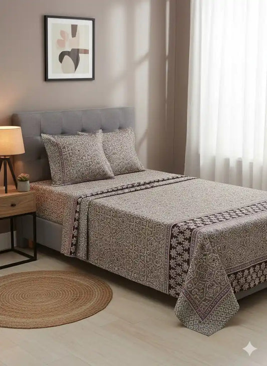 SINGLE BEDSHEETS WITH 2 PILLOW COVERS