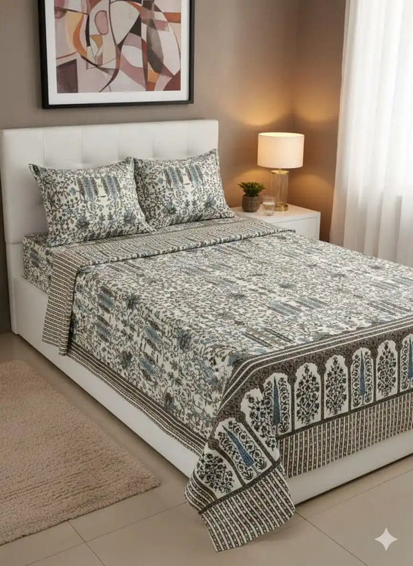 SINGLE BEDSHEETS WITH 2 PILLOW COVERS