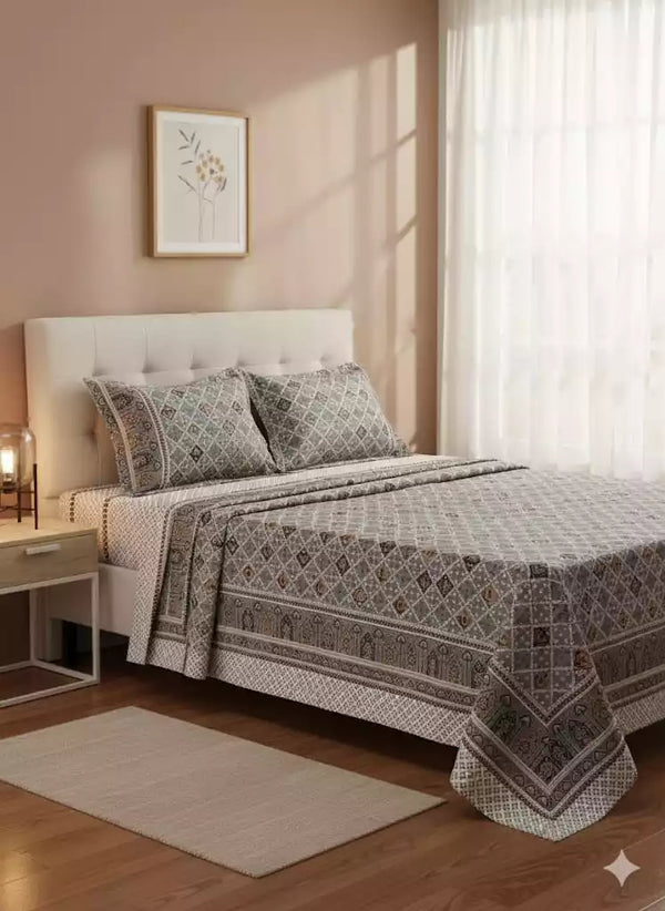 SINGLE BEDSHEETS WITH 2 PILLOW COVERS