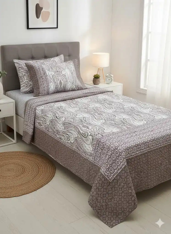 SINGLE BEDSHEETS WITH 2 PILLOW COVERS
