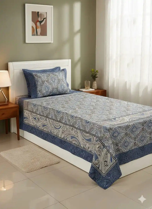 SINGLE BEDSHEETS WITH 2 PILLOW COVERS