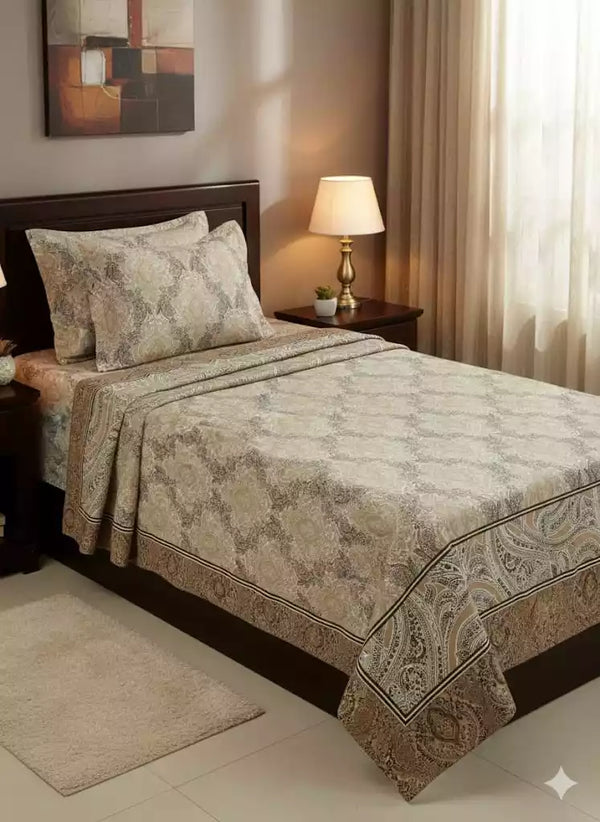 SINGLE BEDSHEETS WITH 2 PILLOW COVERS