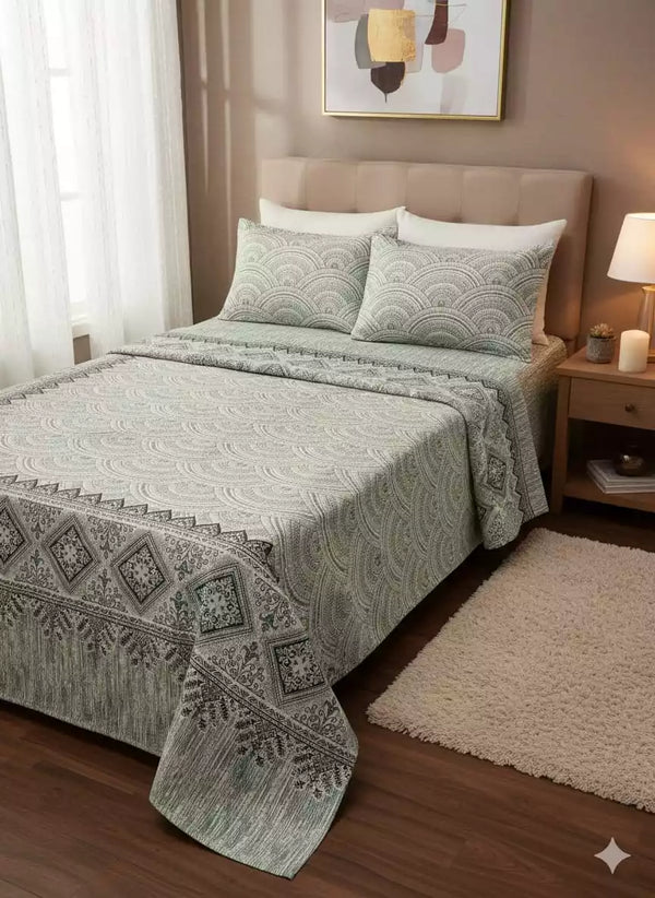 SINGLE BEDSHEETS WITH 2 PILLOW COVERS