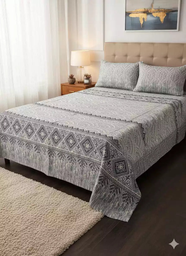 SINGLE BEDSHEETS WITH 2 PILLOW COVERS