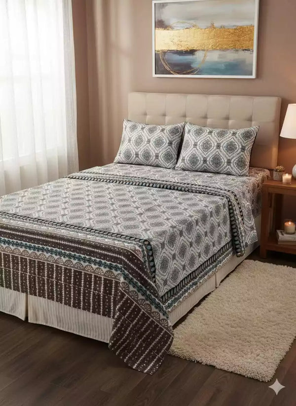 SINGLE BEDSHEETS WITH 2 PILLOW COVERS