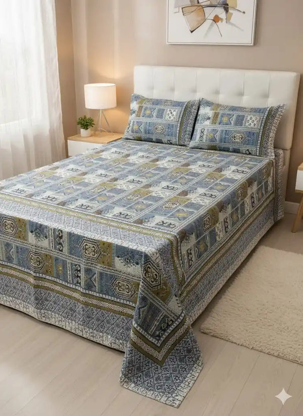SINGLE BEDSHEETS WITH 2 PILLOW COVERS