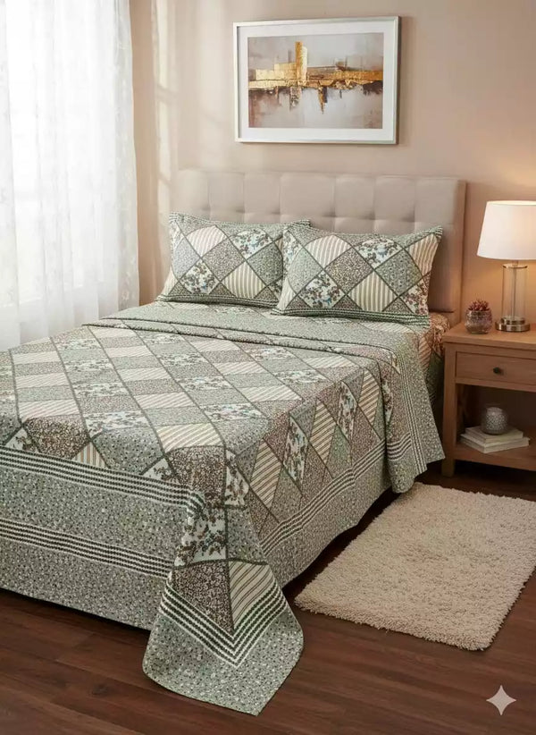 SINGLE BEDSHEETS WITH 2 PILLOW COVERS