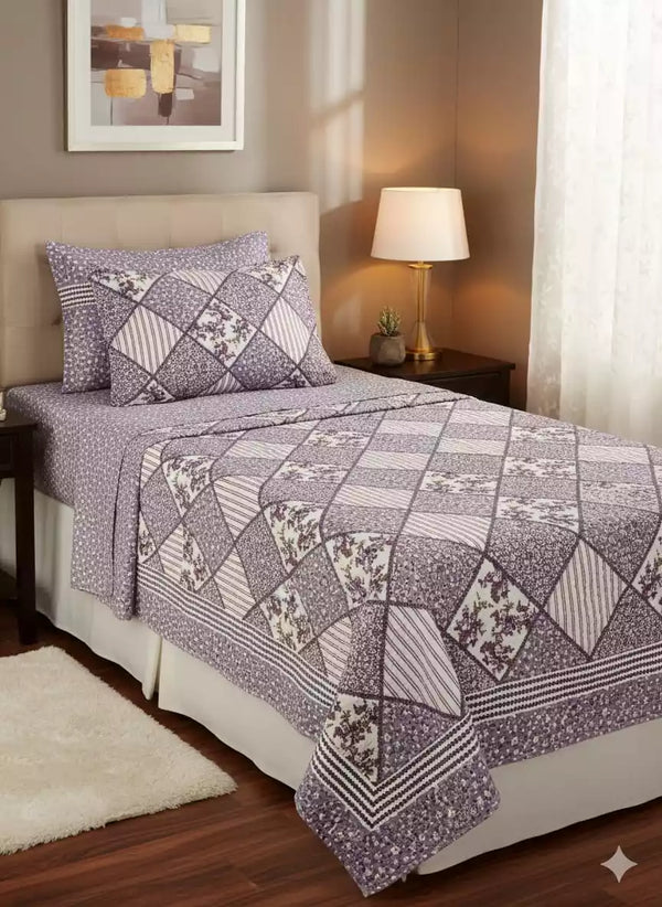 SINGLE BEDSHEETS WITH 2 PILLOW COVERS
