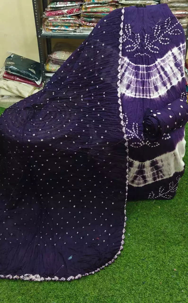 Original Tye-Dye Unstitched Bandhej Cotton Suit With Bandhej Cotton soft Dupatta and Cotton Bottom