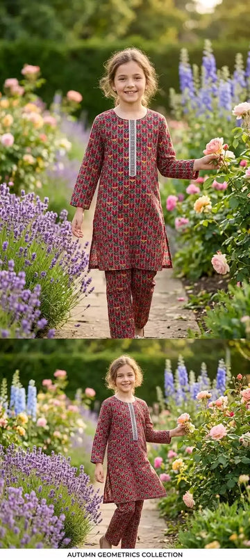 Girls Premium Cotton Printed Co-Ord Set by ASC