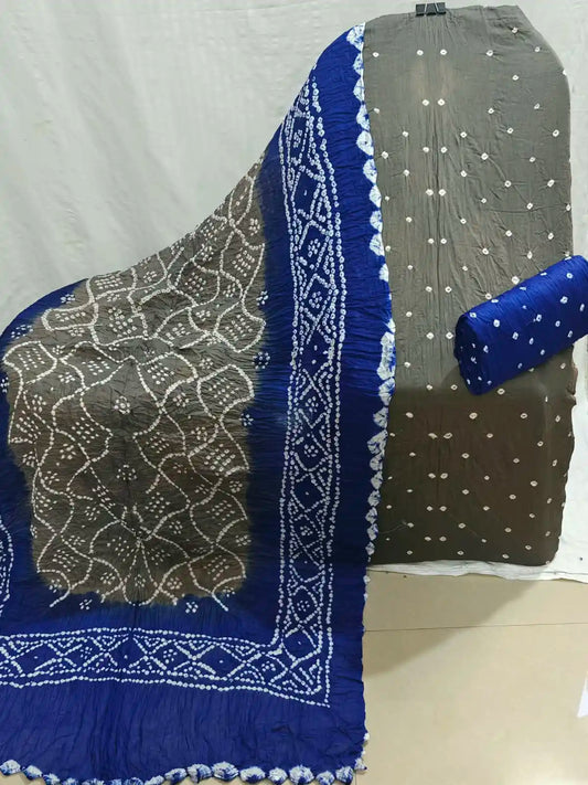 Premium Bandhani Cotton Unstitched Dress Material By ASC