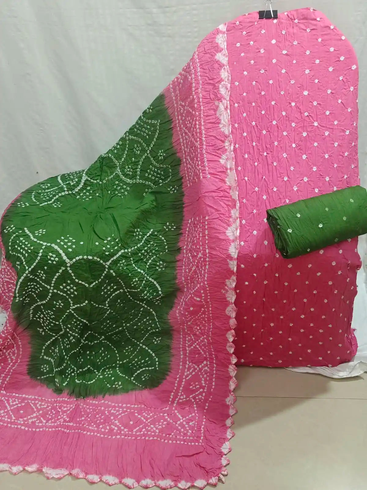 Premium Ethnic Bandhani Cotton Suit Fabric By ASC