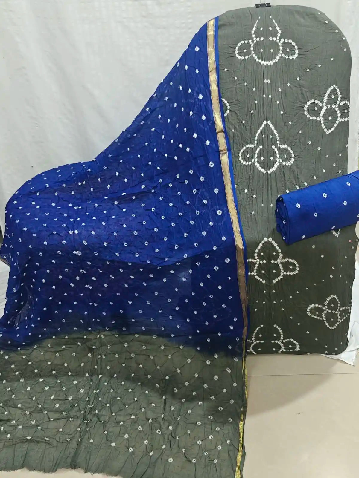 Premium Bandhej Printed Suit Material By ASC