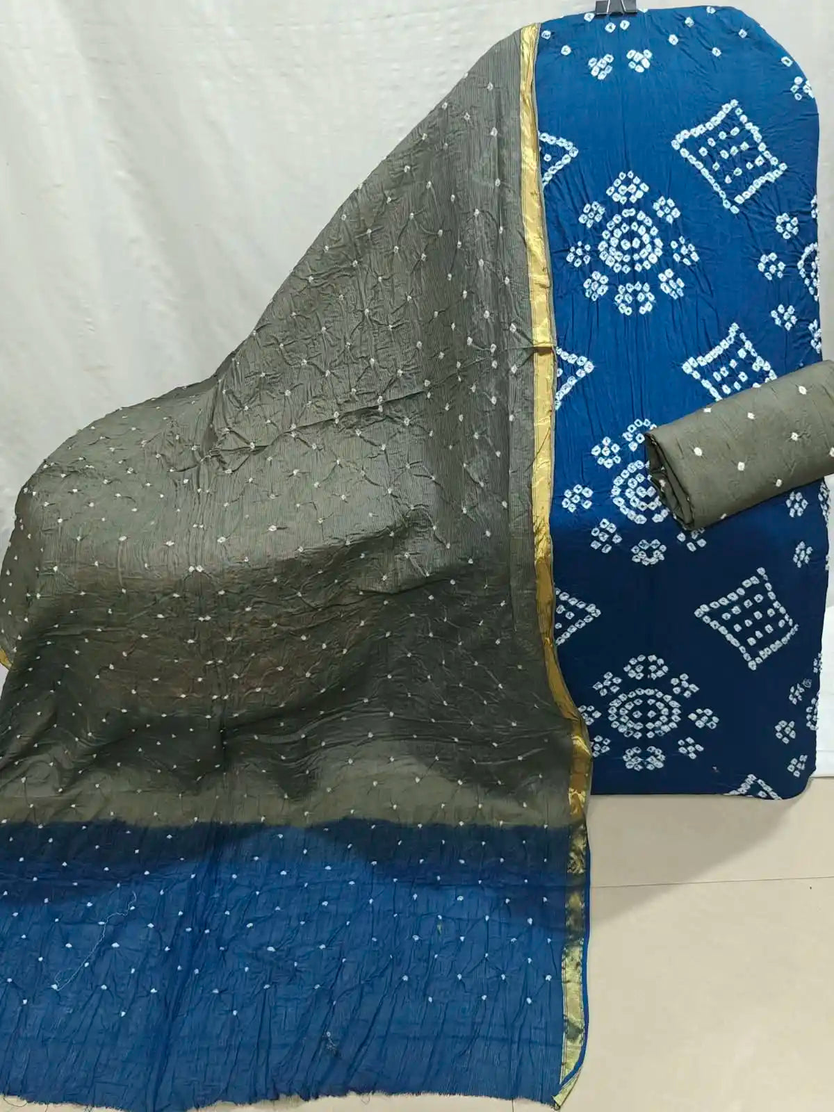 Premium Traditional Bandhani Unstitched Suit By ASC