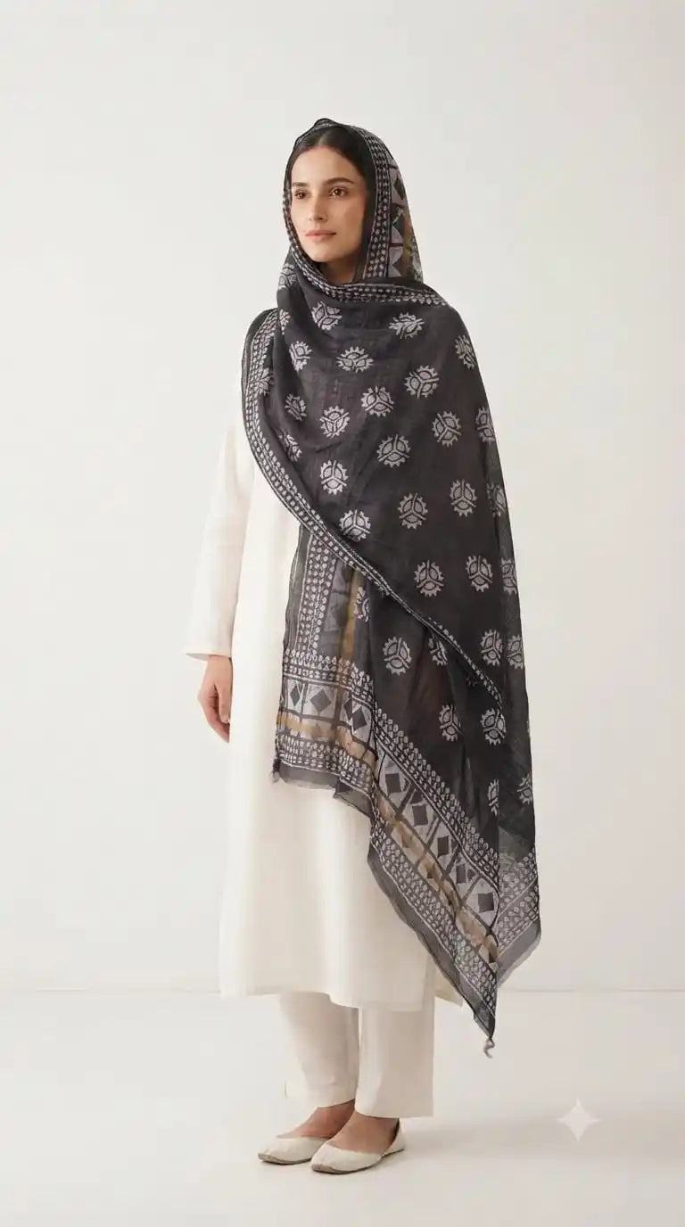 Mal Soft Cotton Everyday Namaazi Dupatta by ASC