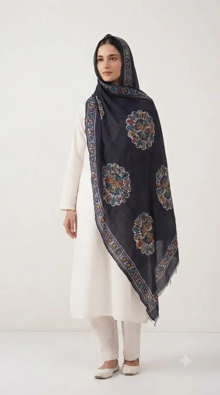 Mal Soft Cotton All Over Printed Namaazi Dupatta by ASC