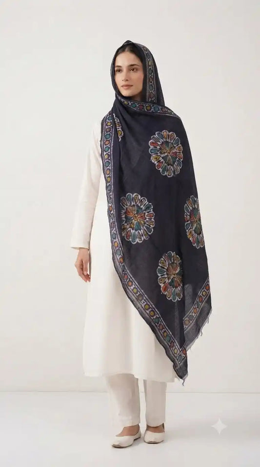 Mal Soft Cotton All Over Printed Namaazi Dupatta by ASC
