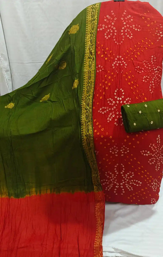 Classic Bandhani Cotton Dress Material By ASC